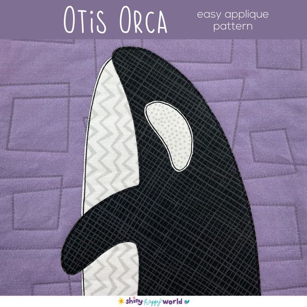 Otis Orca Applique Quilt Pattern – Shiny Happy World