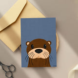 Olson Otter - printable art - Collage Style