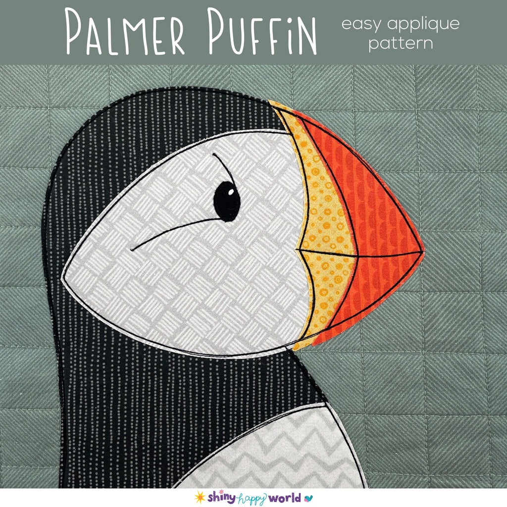 Palmer Puffin Applique Quilt Pattern Shiny Happy World Palmer Puffin Applique Quilt Pattern Shiny Happy World