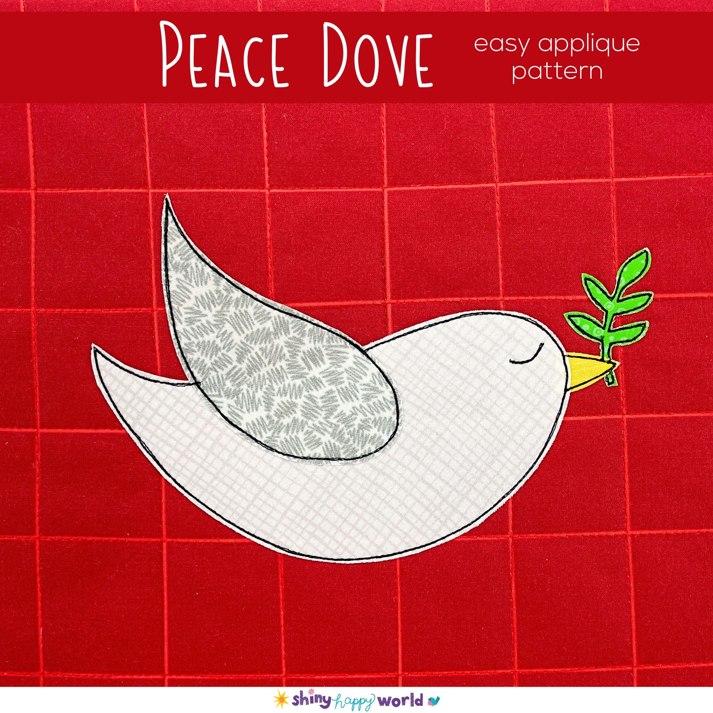 Peace Dove Applique Quilt Pattern