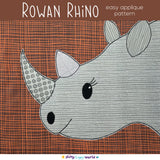 Rowan Rhino Applique Quilt Pattern
