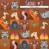 Safari Bundle #2 - African Animal Applique Quilt Pattern