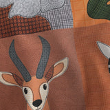 African Safari - 12 inch squares - cheater quilt fabric