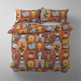 African Safari - 12 inch squares - cheater quilt fabric