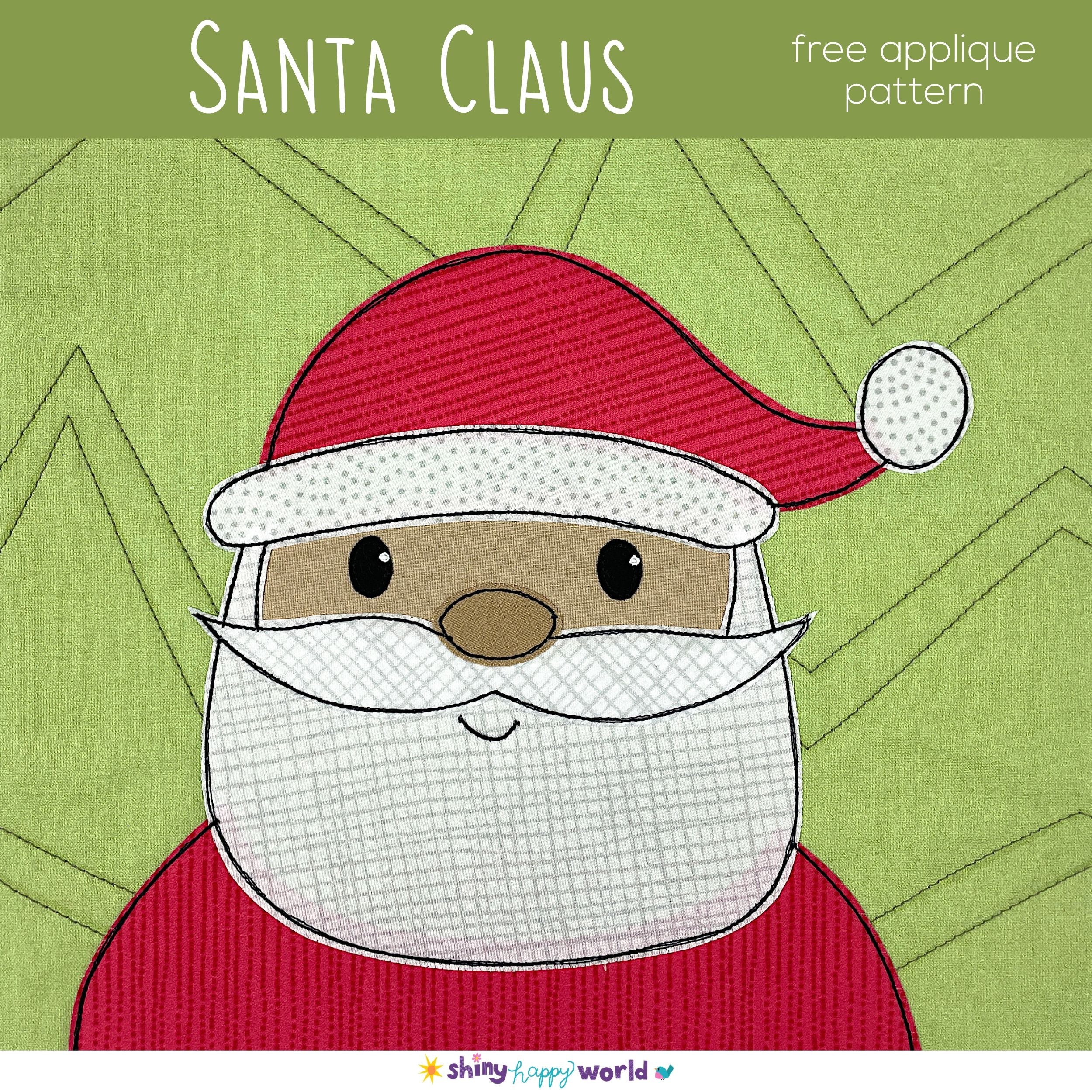 Santa Claus Applique Quilt Pattern