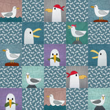 Greedy Seagulls - Mix & Match Applique Quilt Pattern