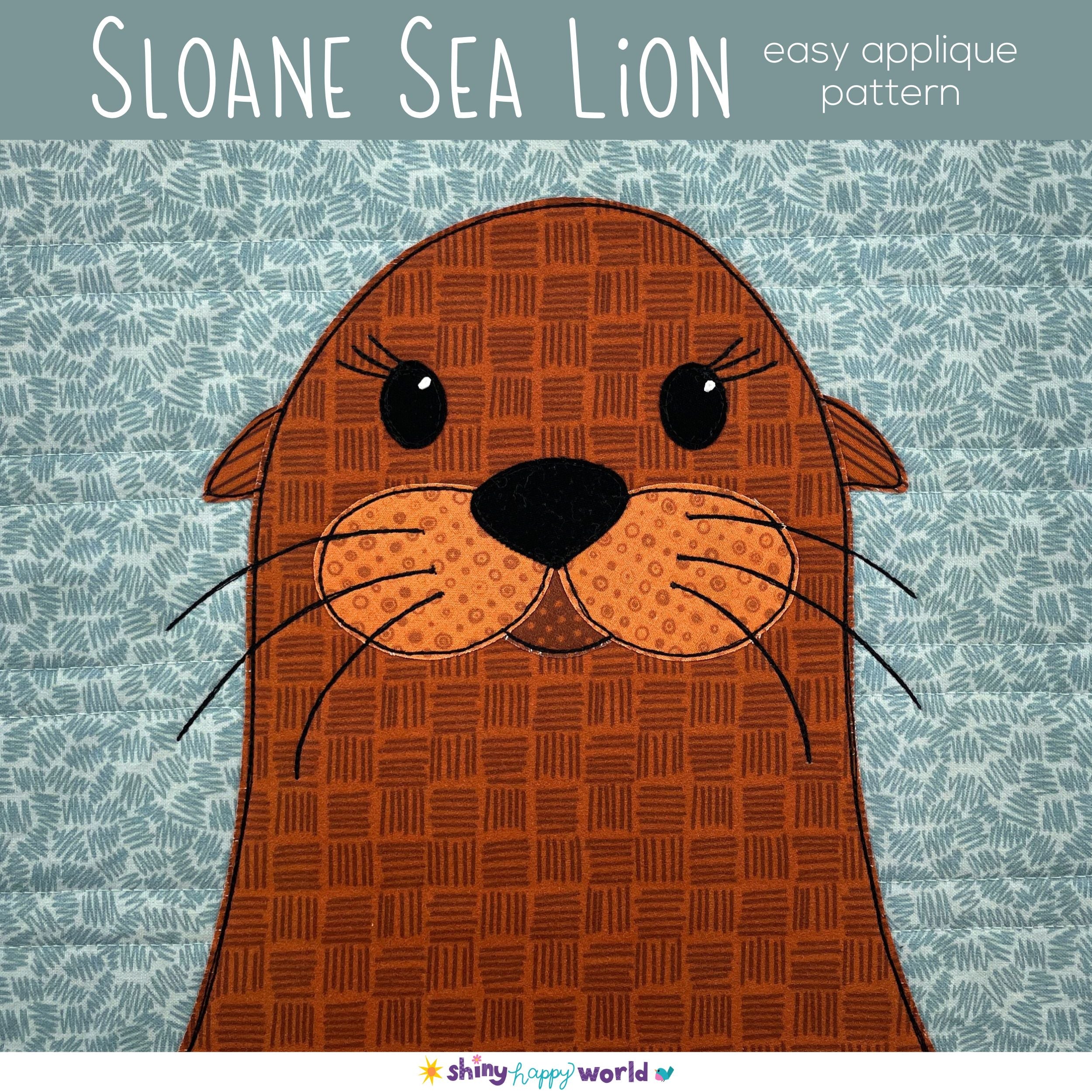 Sloane Sea Lion Applique Pattern