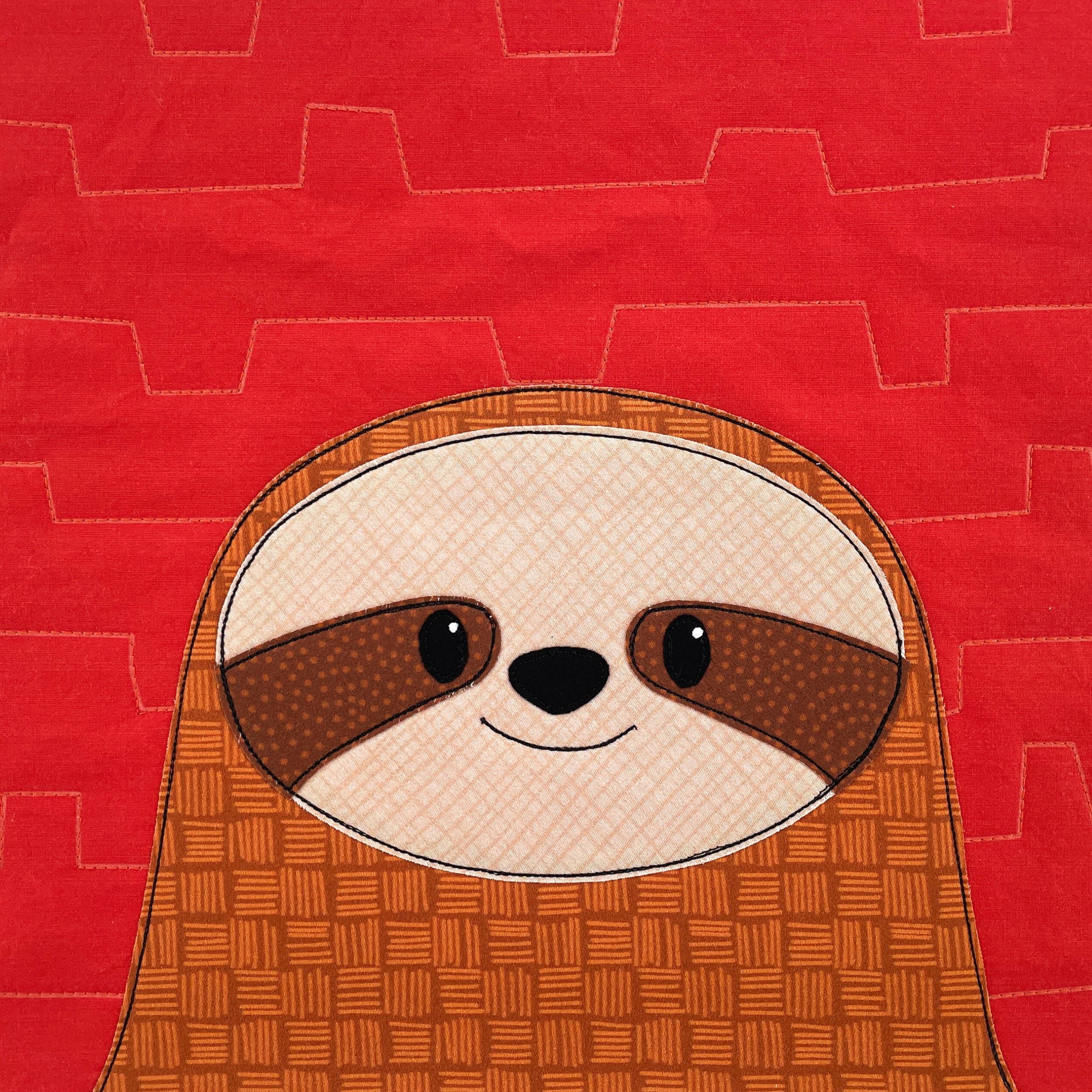Skyler Sloth Applique Quilt Pattern