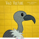 Vigo Vulture Applique Pattern