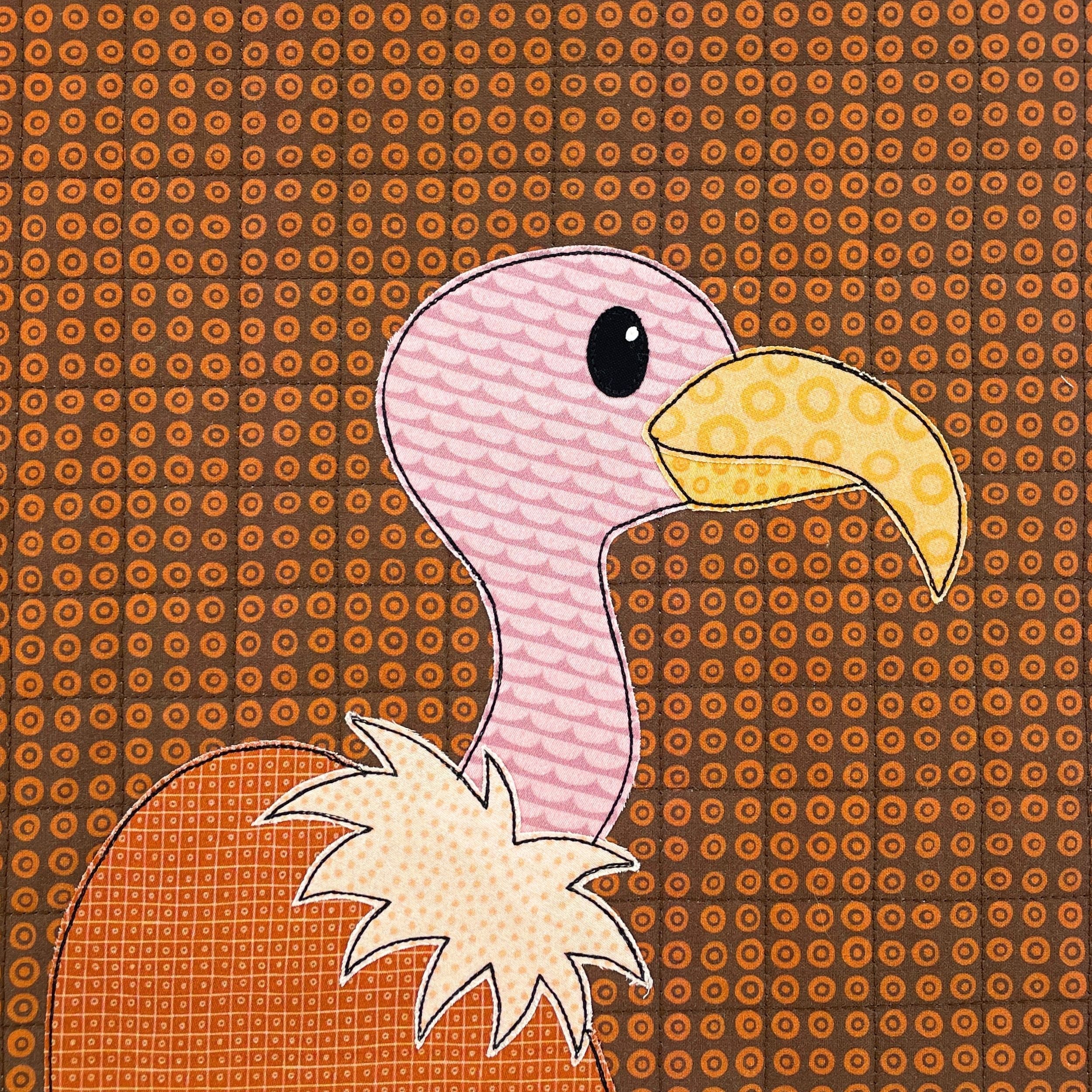 Vigo Vulture Applique Pattern