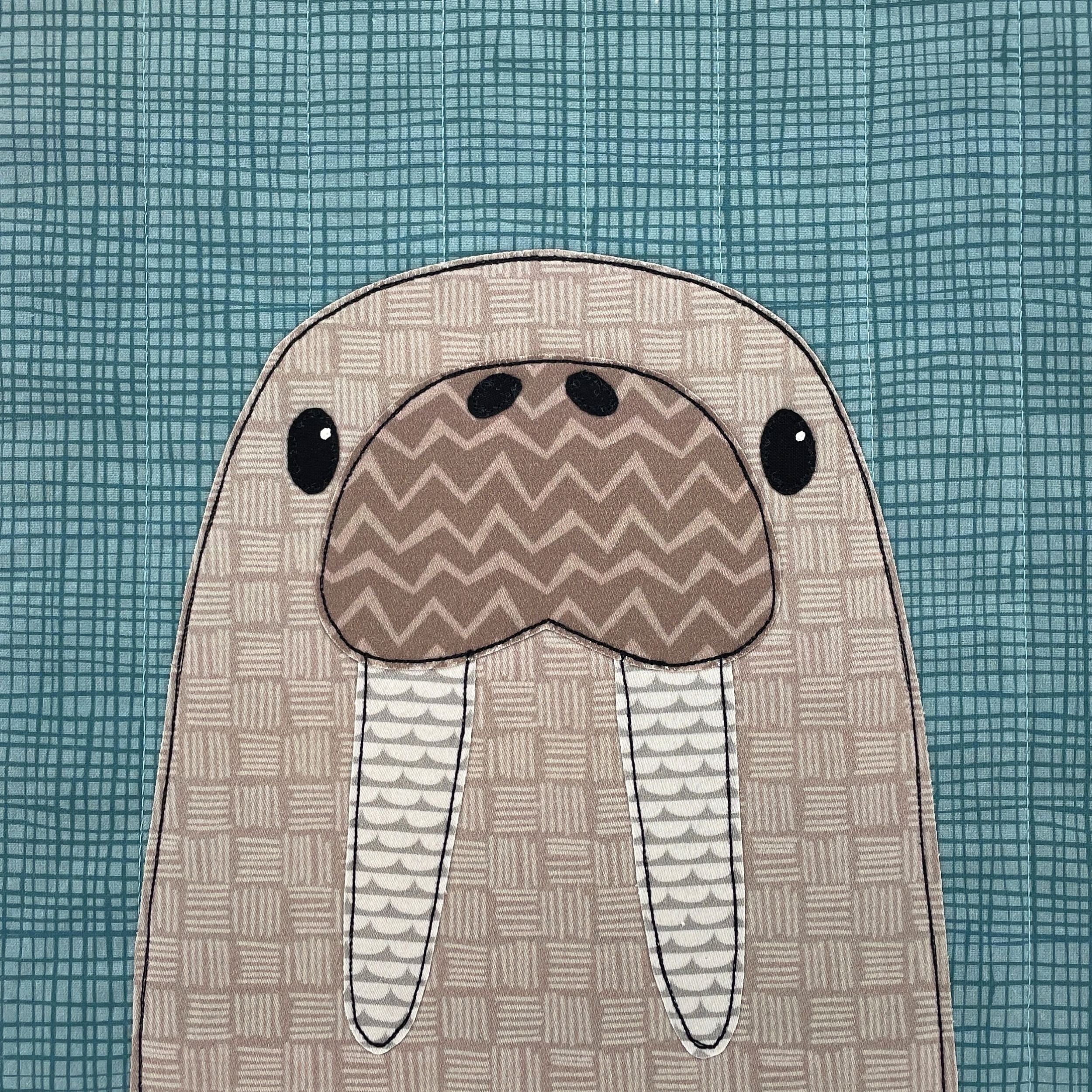 Willie Walrus Applique Quilt Pattern