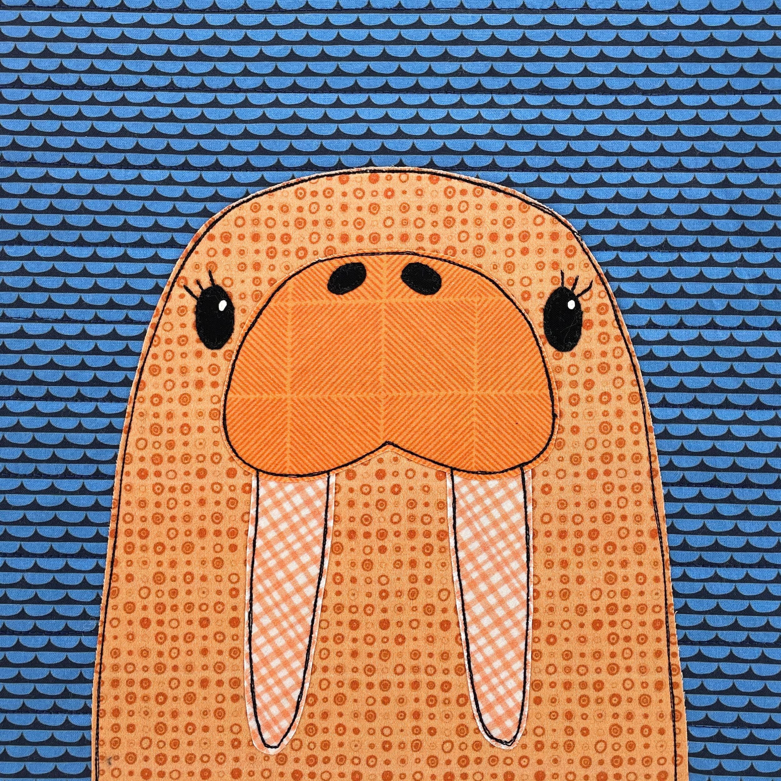Willie Walrus Applique Quilt Pattern