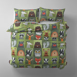 Woodland Critters - 12 inch squares - cheater quilt fabric