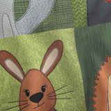 Woodland Critters - 12 inch squares - cheater quilt fabric