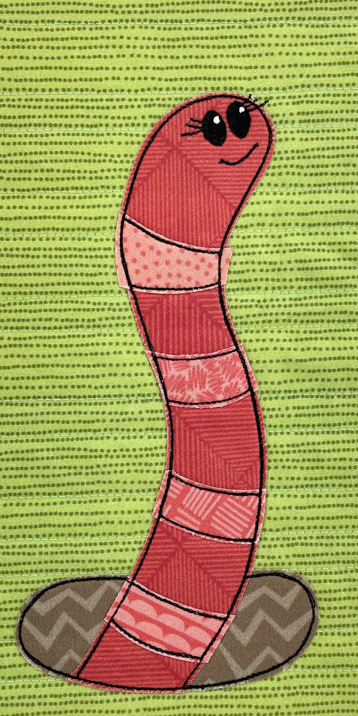 Wormy Worms Applique Quilt Pattern