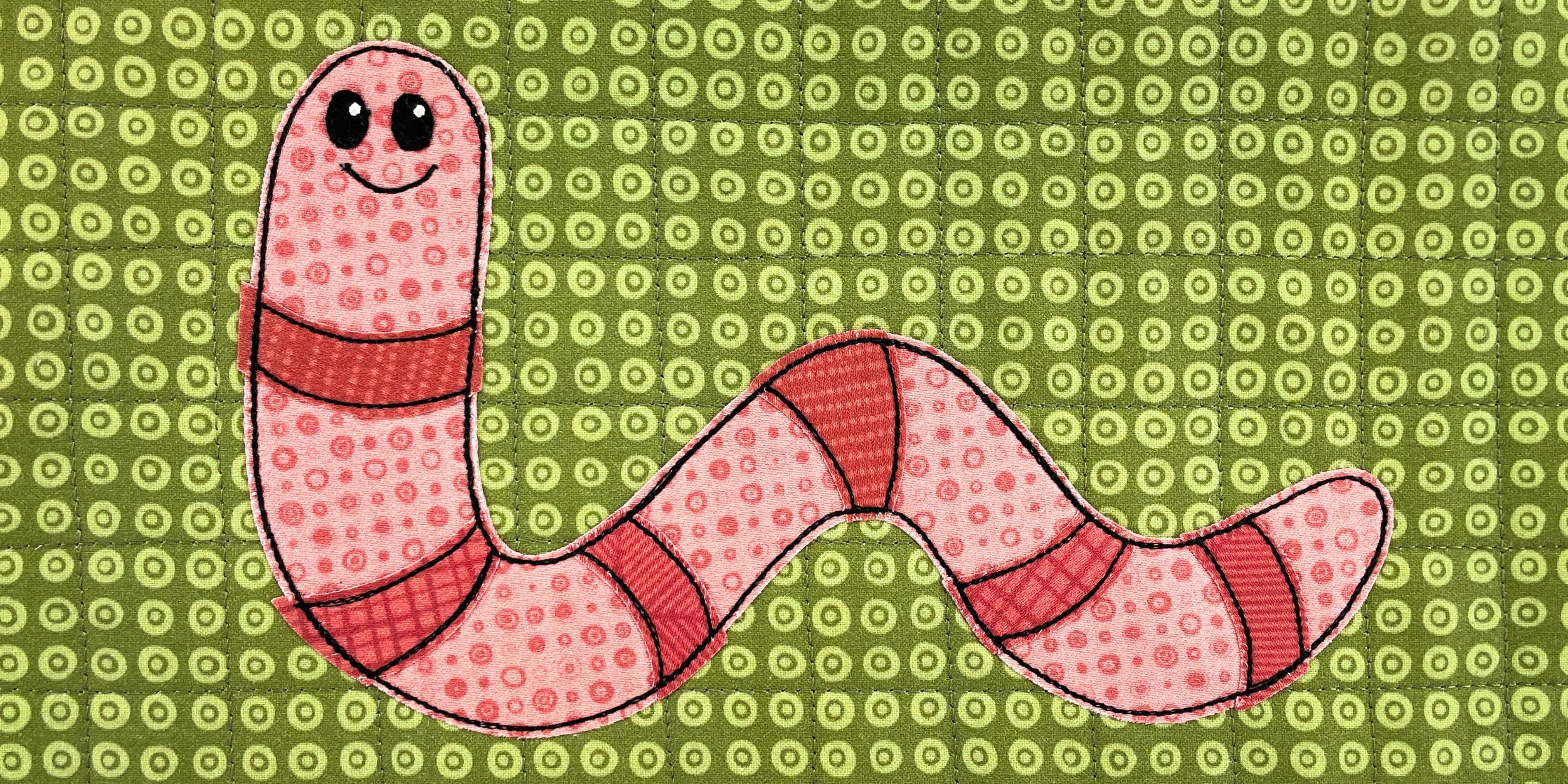 Wormy Worms Applique Quilt Pattern