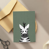 Zebra - printable art - Collage Style