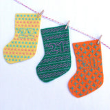 Mini Stockings Advent Calendar Pattern