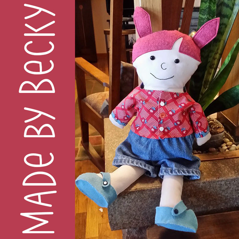 Poppy - a Dress Up Bunch Rag Doll Pattern