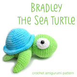 Bradley the Sea Turtle Crochet Amigurumi Pattern