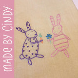 Friendly Bunnies embroidery pattern