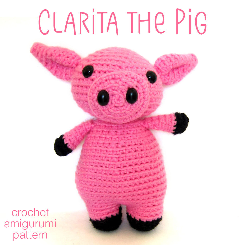 Clarita the Pig Crochet Amigurumi Pattern