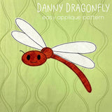 Danny Dragonfly Applique Pattern