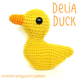 Delia the Duck Crochet Amigurumi Pattern