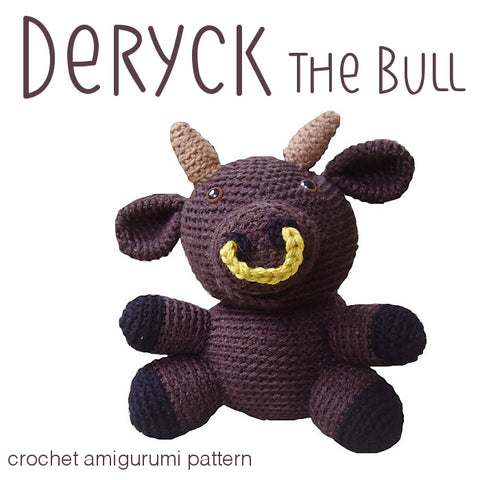 Deryck the Bull Crochet Amigurumi Pattern