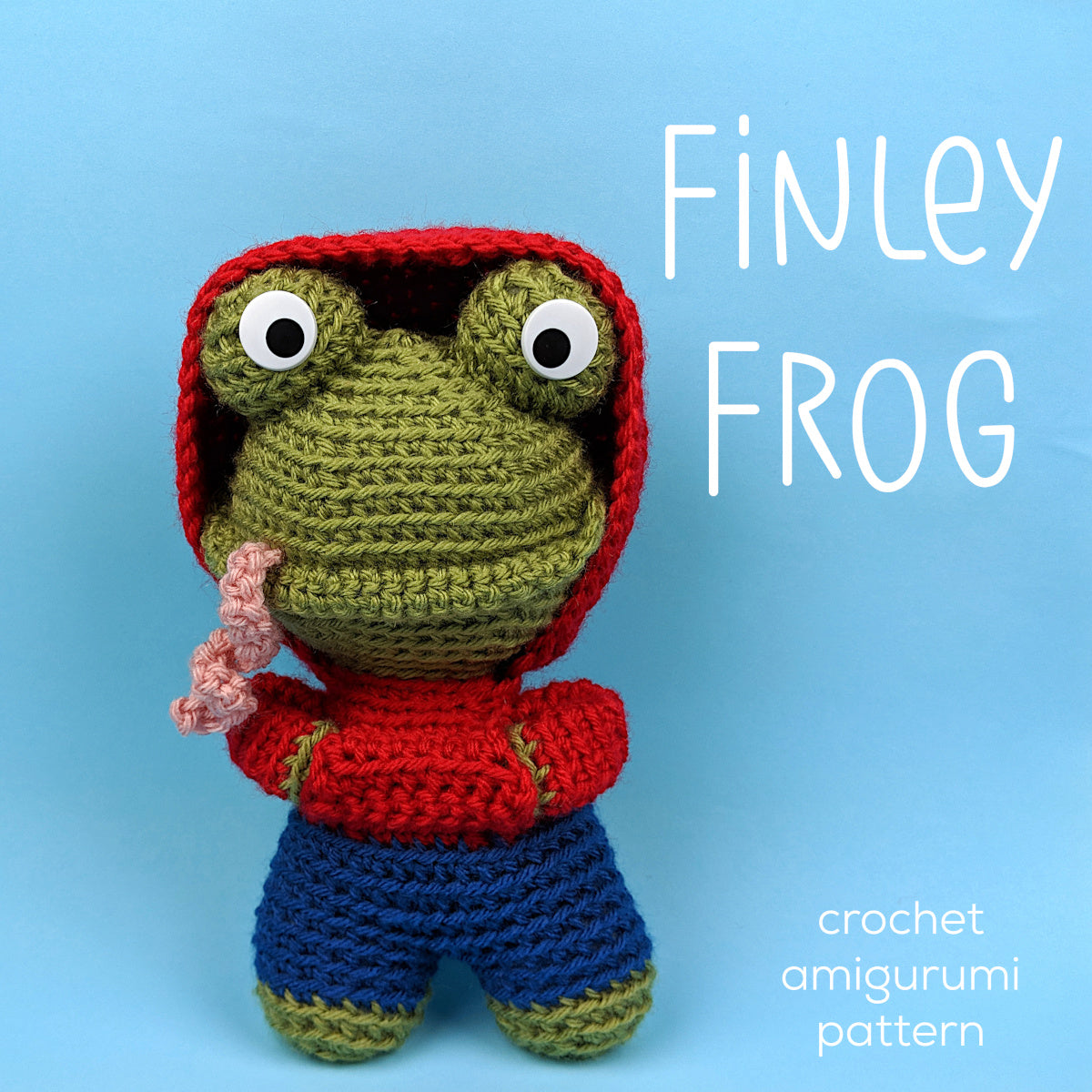 Finley the Frog Crochet Amigurumi Pattern