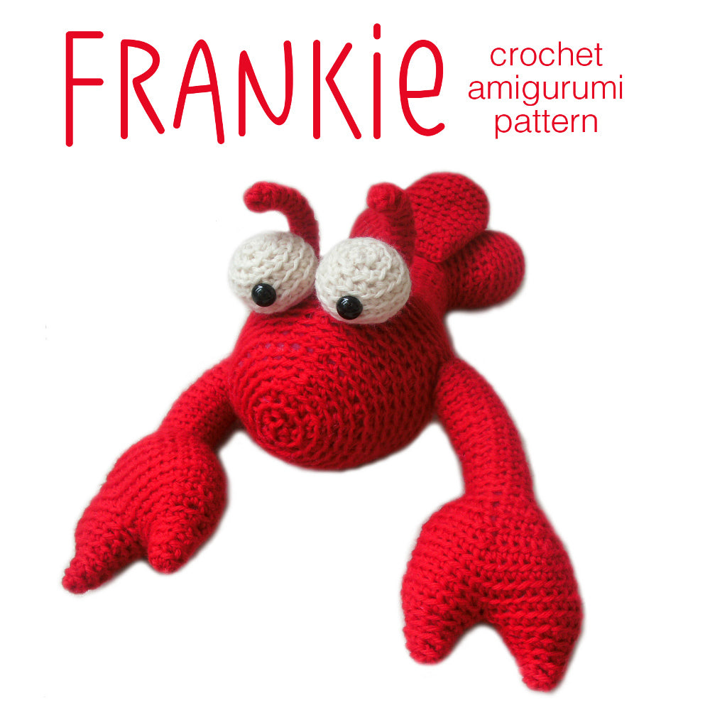 Frankie the Lobster Crochet Amigurumi Pattern