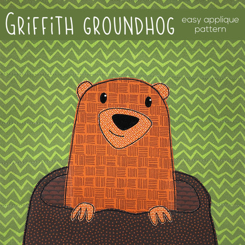 Griffith Groundhog Applique Pattern