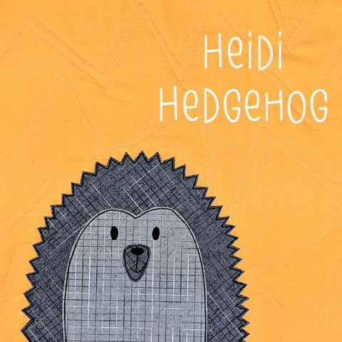 Heidi Hedgehog Applique Pattern