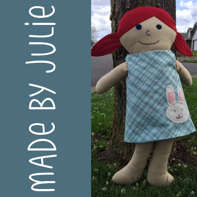 Lizzie - Dress Up Bunch rag doll pattern