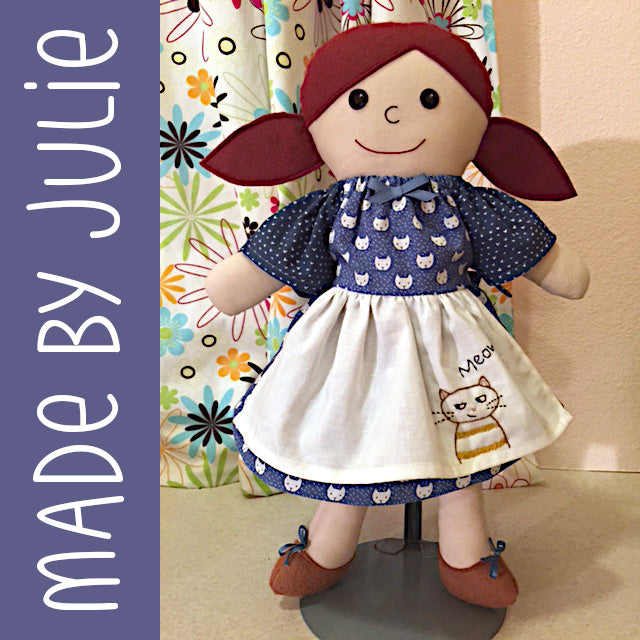 Lizzie - Dress Up Bunch rag doll pattern