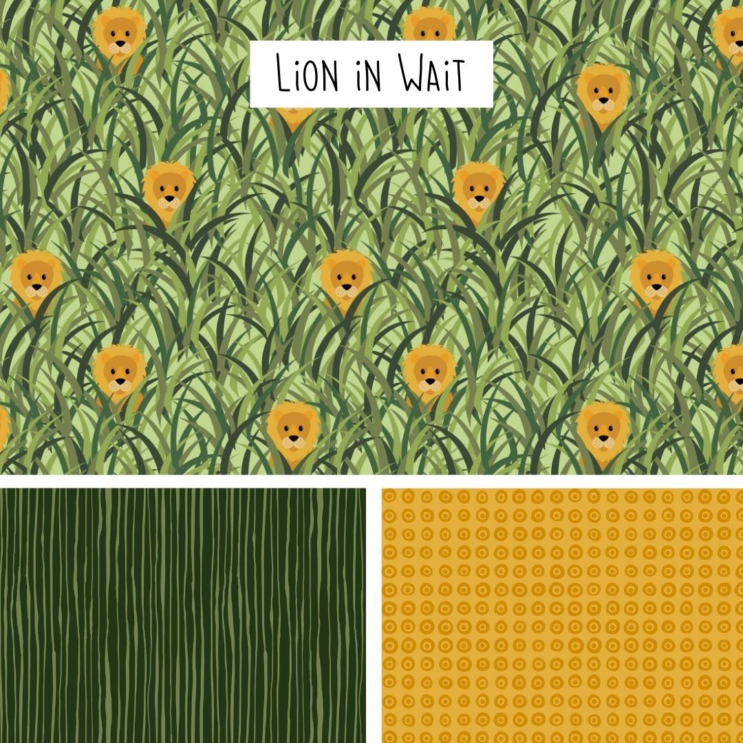 Lion in Wait - Mini Fabric Collection