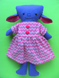 Meep - a Monster Softie Pattern for the Dress Up Bunch