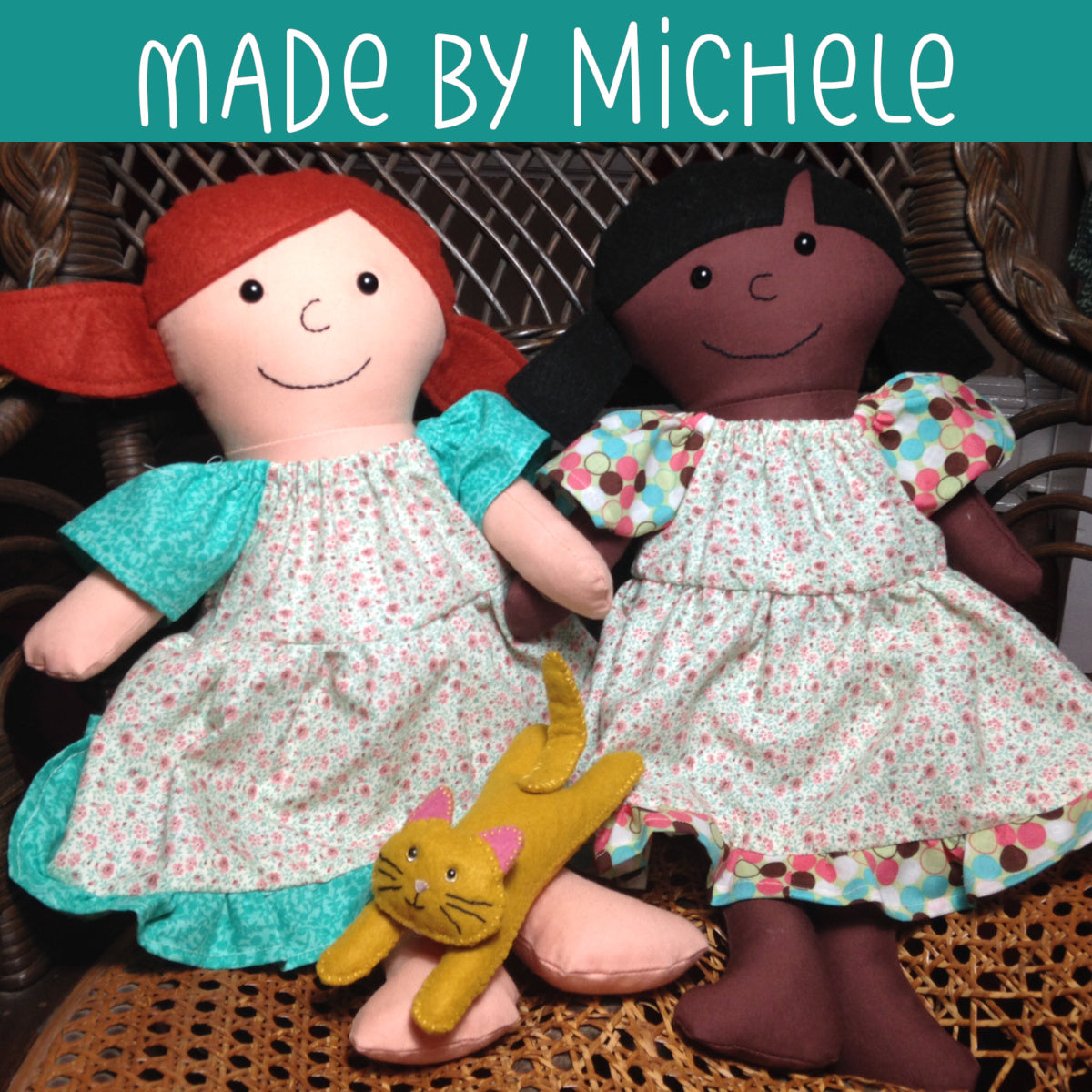 Mollie - Dress Up Bunch rag doll pattern