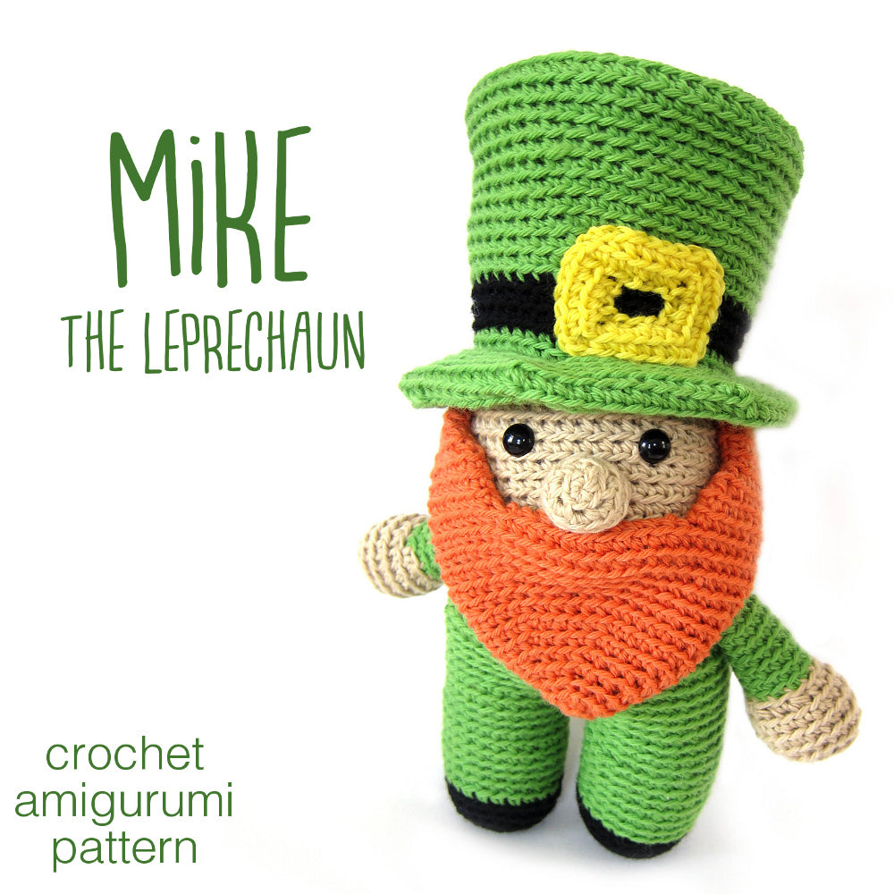 Mike the Leprechaun Crochet Amigurumi Pattern