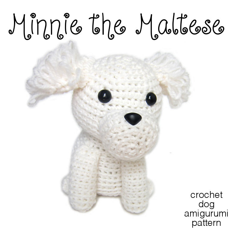 Minnie the Maltese Crochet Amigurumi Pattern