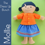 Mollie - Dress Up Bunch rag doll pattern