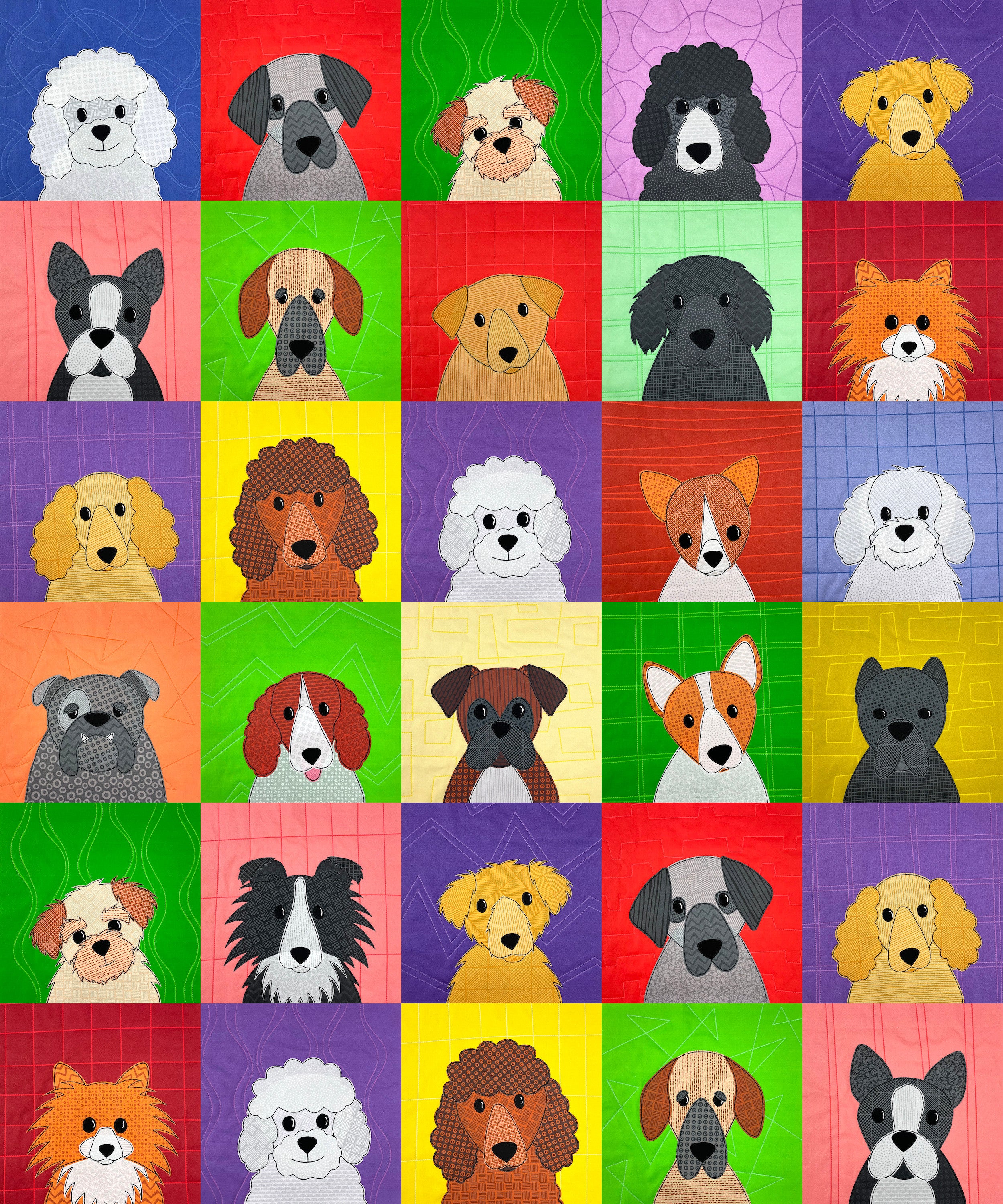 More Playful Puppies Quilt Pattern