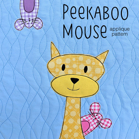 Peekaboo Mouse Applique Pattern