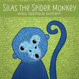 Silas the Spider Monkey Applique Pattern
