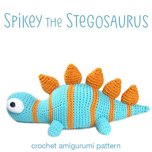 Spikey the Stegosaurus Crochet Amigurumi Pattern