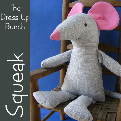 Squeak - Dress Up Bunch Mouse Softie Pattern