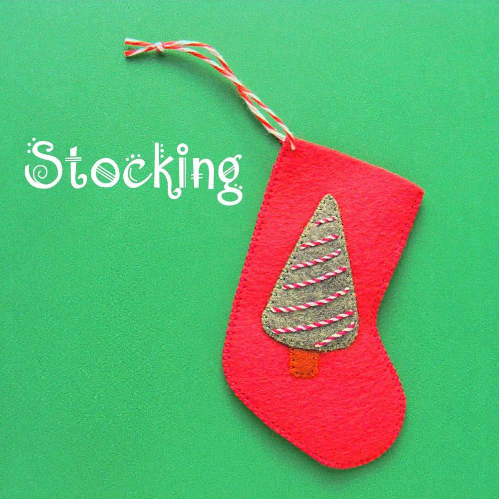 Stocking Ornament Pattern