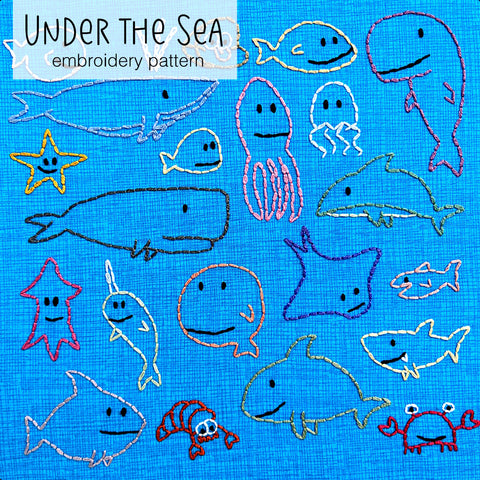 Under the Sea embroidery pattern