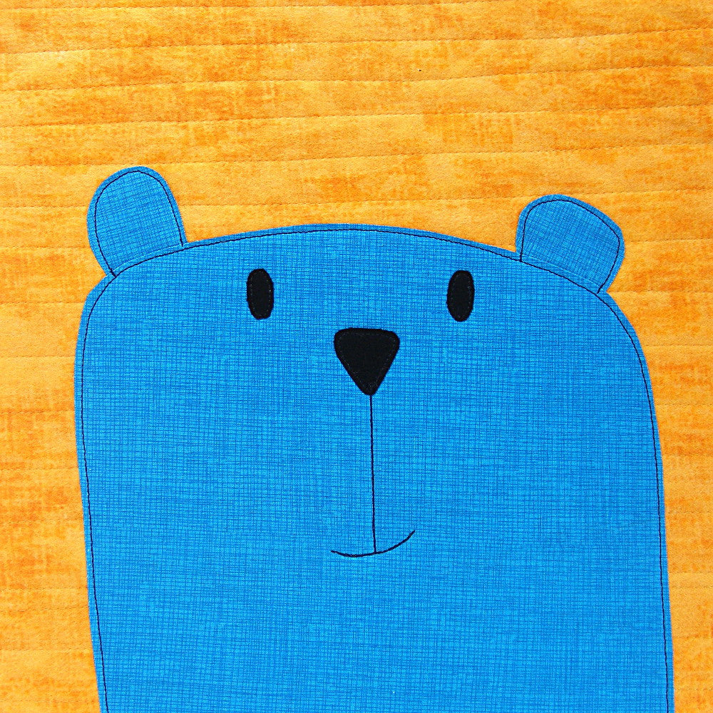 Peekaboo Bear applique quilt pattern