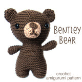 Bentley Bear Crochet Amigurumi Pattern